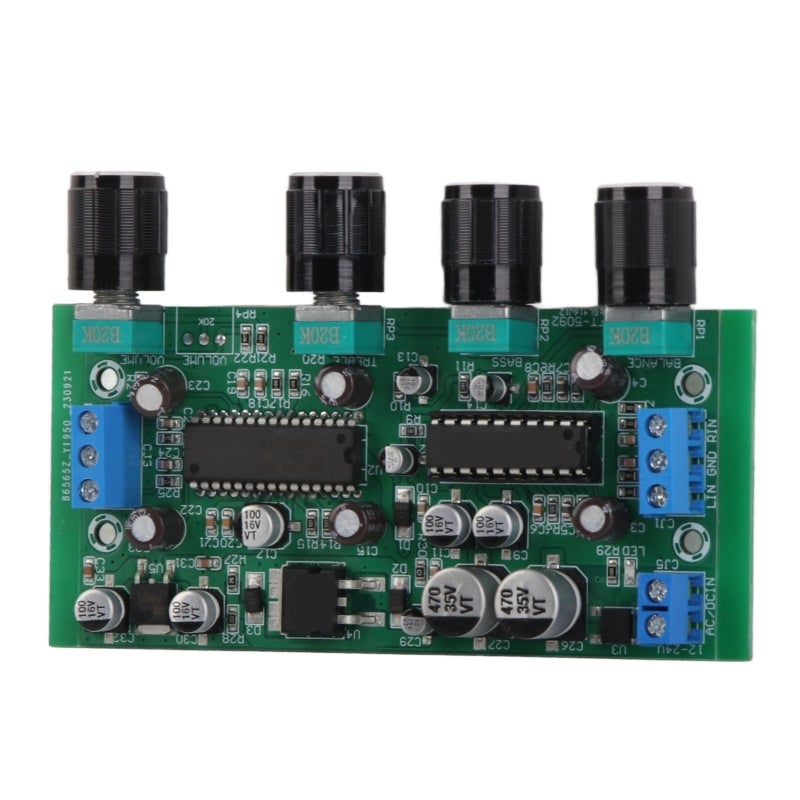 Amplifier Volume Control Board Copper Clad Laminate 20hz-20khz Frequency Response - Original Copper Terminal Treble Bass Balance Adjustable for Home Theater Audio Speakers - Image 5