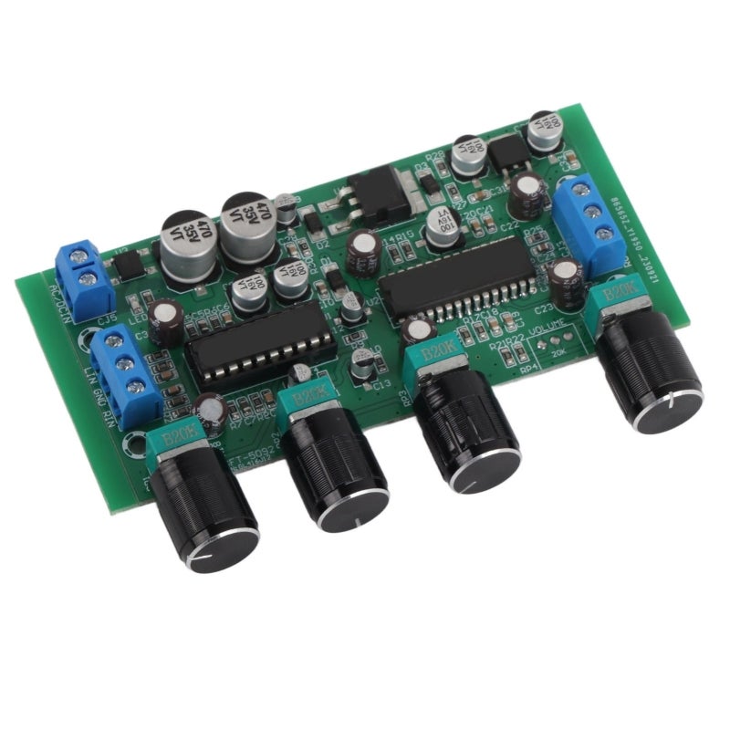 Amplifier Volume Control Board Copper Clad Laminate 20hz-20khz Frequency Response - Original Copper Terminal Treble Bass Balance Adjustable for Home Theater Audio Speakers - Image 4
