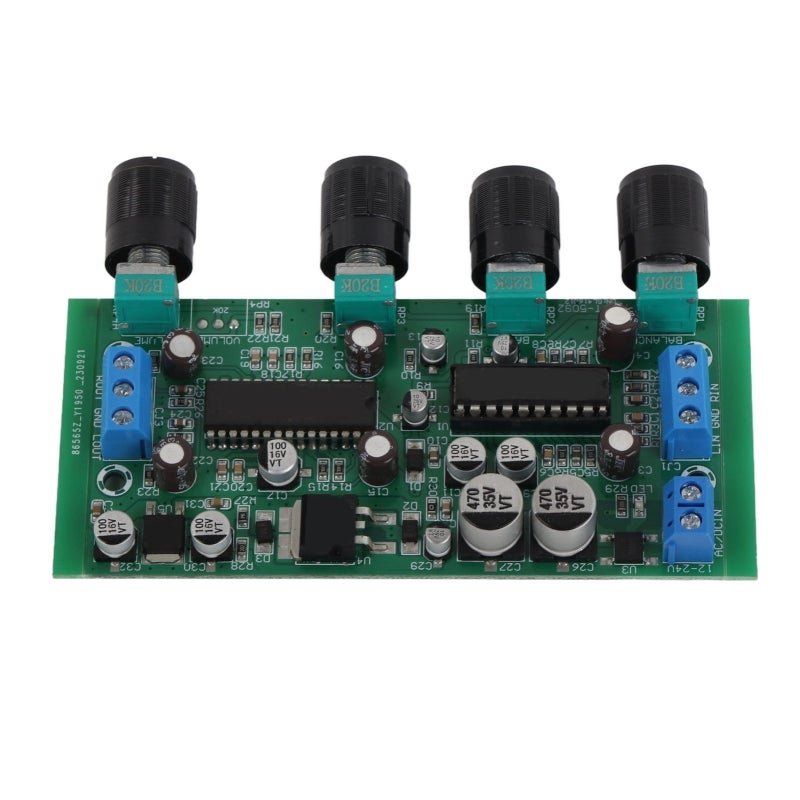 Amplifier Volume Control Board Copper Clad Laminate 20hz-20khz Frequency Response - Original Copper Terminal Treble Bass Balance Adjustable for Home Theater Audio Speakers - Image 1