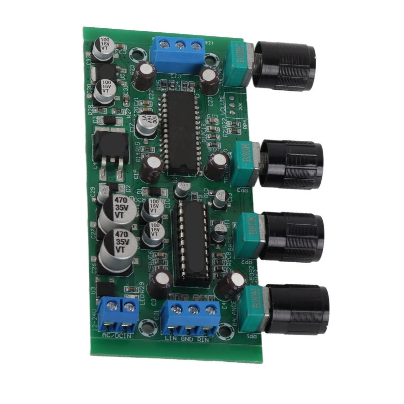 Amplifier Volume Control Board Copper Clad Laminate 20hz-20khz Frequency Response - Original Copper Terminal Treble Bass Balance Adjustable for Home Theater Audio Speakers - Image 3