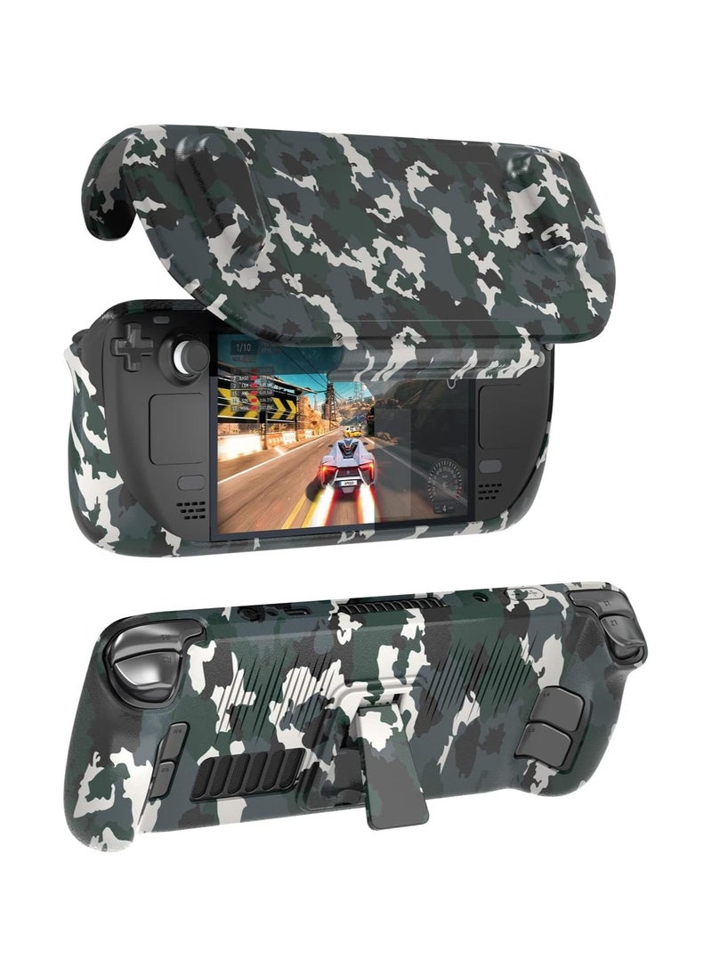 General - Steam Deck Case, Upgraded Full Case with Removable Front Cover and Kickstand for Valve Steam Deck, Shock-Absorbing and Scratch Resistant TPU Rugged armor designed for Steam Deck cases - Image 1