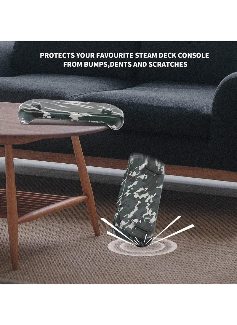 General - Steam Deck Case, Upgraded Full Case with Removable Front Cover and Kickstand for Valve Steam Deck, Shock-Absorbing and Scratch Resistant TPU Rugged armor designed for Steam Deck cases - Image 1