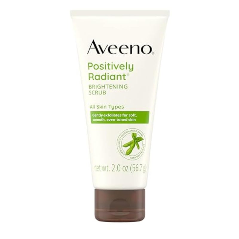 Aveeno Positively Radiant Skin Brightening Exfoliating Daily Facial Scrub,2.0 oz - Image 1