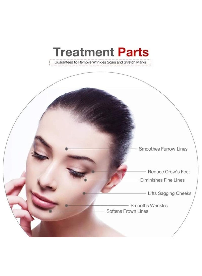 Derma Roller for Face and Body, 4 in 1 Titanium Microneedle Roller Kit, Replacement Heads for Hair Regrowth Face & Body Skin Care Acne Free Pores Anti-aging Skin Regeneration Wrinkles Removal Solution - Image 5