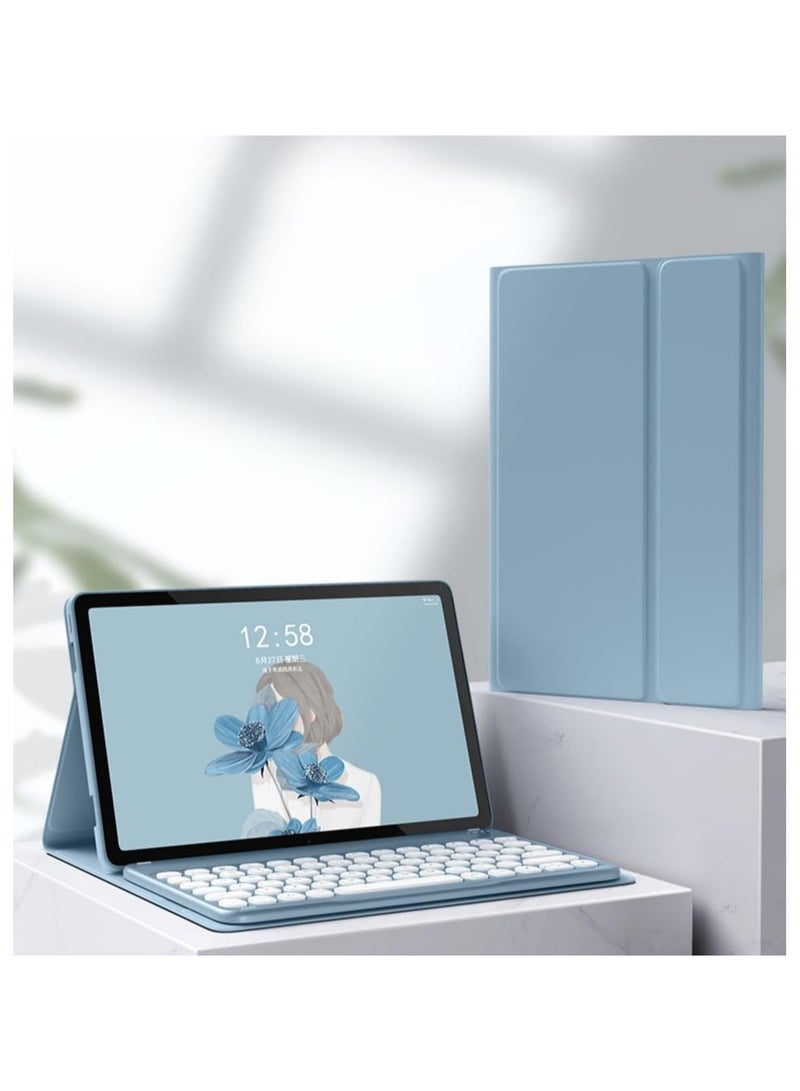 غطاء لوحة مفاتيح مع فأرة لـ Lenovo Tab M10 Plus (الجيل الثالث) مقاس 10.61 بوصة، مع أزرار مستديرة لطيفة. - Image 2