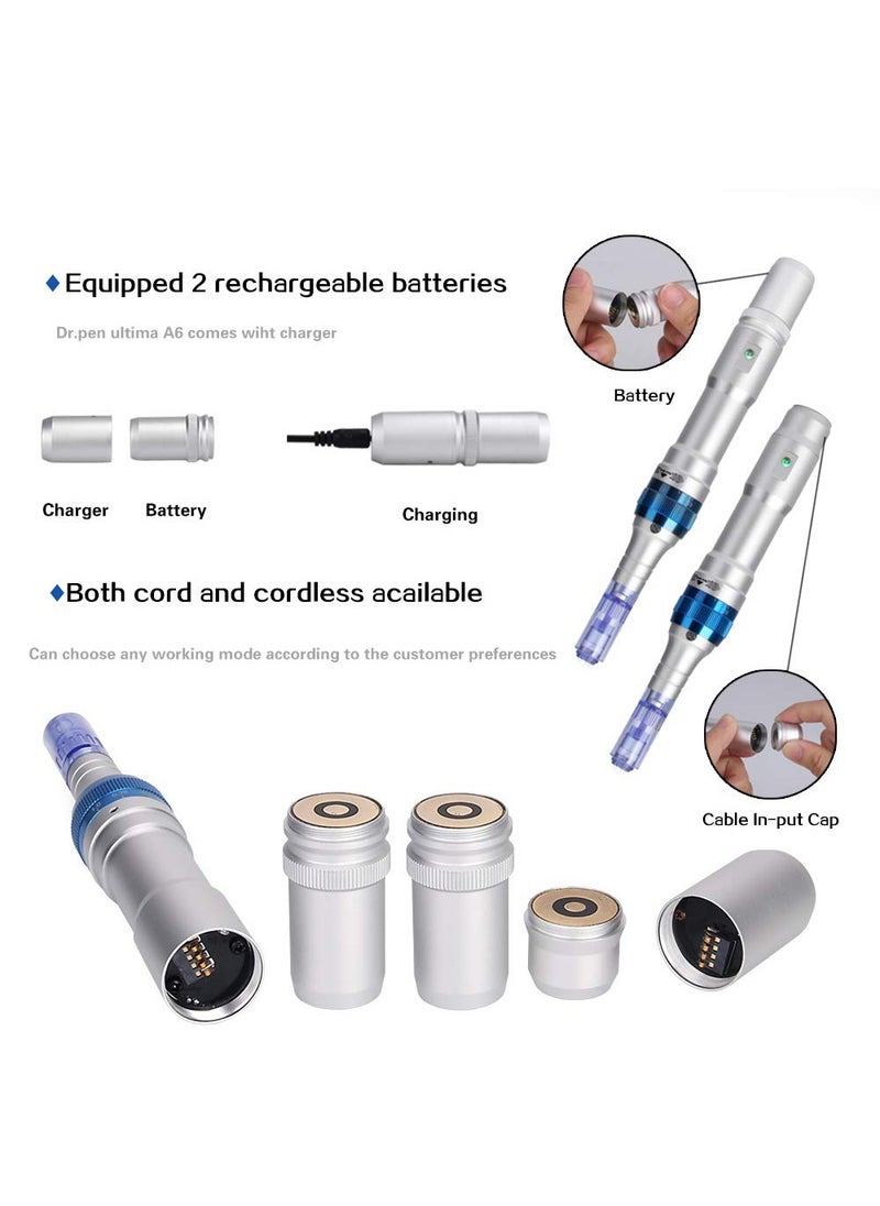 Dr.pen Ultima A6 Professional Microneedling Pen Set Silver/Clear  - Image 4