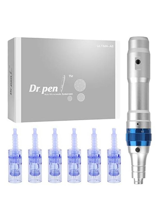 Dr.pen Ultima A6 Professional Microneedling Pen Set Silver/Clear  - Image 1