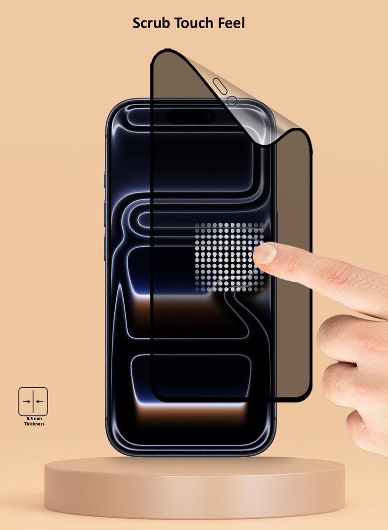Techie 2 Pack Apple iPhone 17 Pro Max / 16 Pro Max Matte Ceramic Privacy Screen Protector Film - Image 3