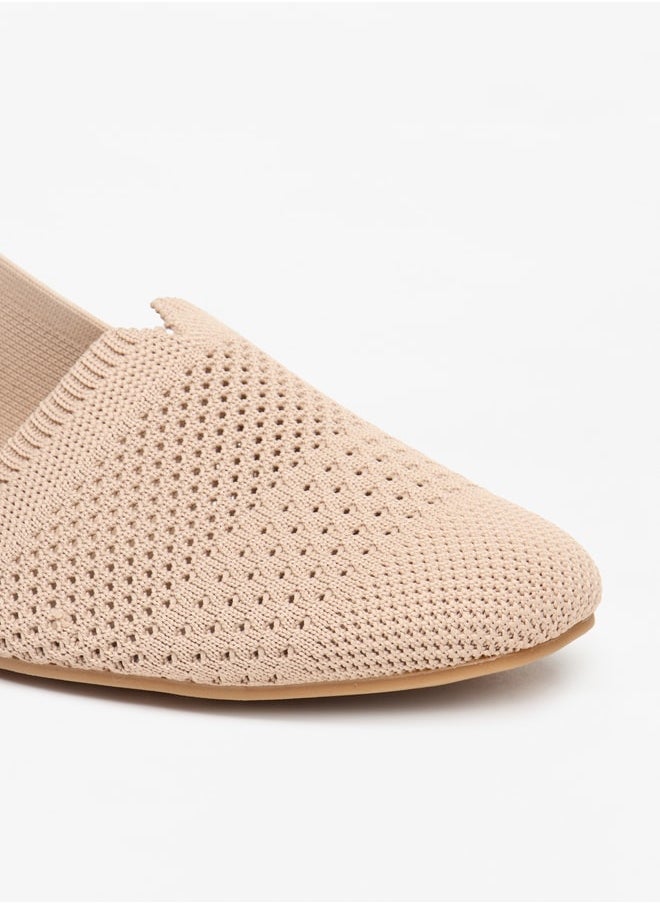Flora Bella - Women's Textured Sling Back Slip-On Pointed Toe Ballerinas - Image 1