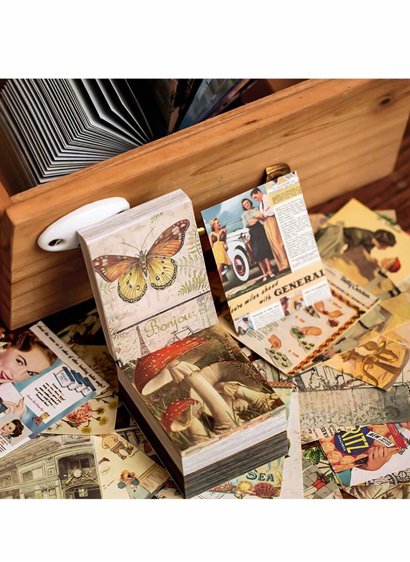 SYOSI - 400Pcs Junk Journal Vintage DIY Material Paper Journaling Supplies Scrapbooking Paper Retro Decorative Antique Art Craft Diary Journal Embellishment Supplies - Image 1