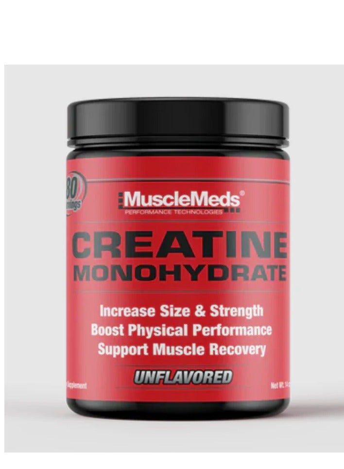 MUSCLEMEDS Muscle Med Creatine Monohydrate 80 Servings 