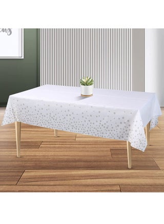 Tablecloth for Rectangle Tables Star Plastic  Party Table Covers Fine Dining Decor 137 x 274cm - pzsku/Z96E64A86387BD4D85090Z/45/_/1675152023/fa8dd1af-9909-47f2-a017-b51682efc0b6