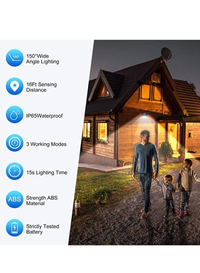 ELTRAZONE SEZAC Solar Security Lights Outdoor [6 Pack/3 Working Modes], 42 LED Motion Sensor Wireless IP65 Waterproof Lights for Garden, Fence, Patio, Garage  - Image 2