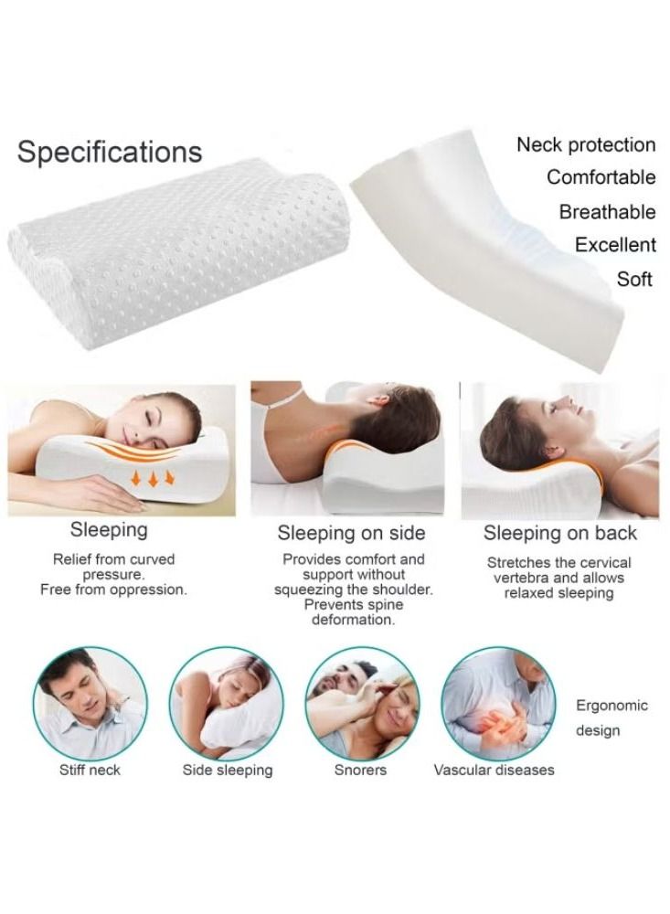 Memory Foam Medical Pillow White - Image 2