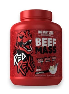 BIG RAMY LABS Red Rex Beef Mass, Vanilla Flavour, 6 LB 