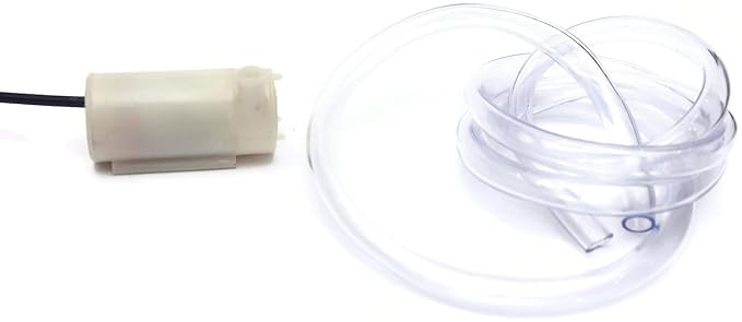 PMW مضخة مياه صغيرة DC 4V 12V مضخة غاطسة ميكرو + 1 متر أنبوب فينيل شفاف أنبوب PVC مرن لبركة السمك نافورة حوض السمك نباتات الزهور (1 مضخة + 1 متر أنبوب) - Image 4