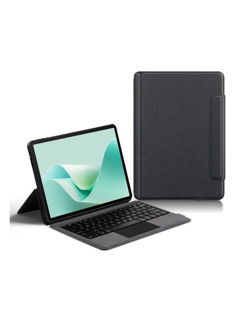 General Keyboard Case Compatible with Huawei MatePad 11.5 S (2024), Detachable Wireless Touchpad Trackpad Keyboard, Leather Cover with Multi Angles Stand  - Image 1