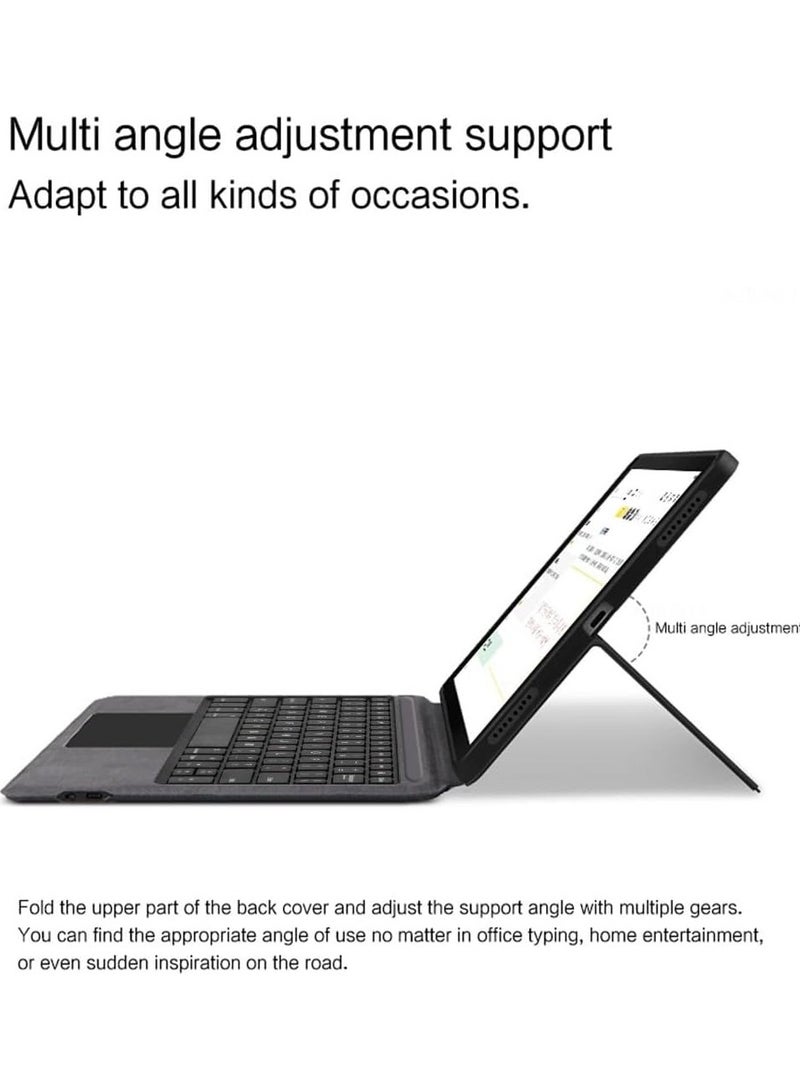 General Keyboard Case Compatible with Huawei MatePad 11.5 S (2024), Detachable Wireless Touchpad Trackpad Keyboard, Leather Cover with Multi Angles Stand  - Image 4