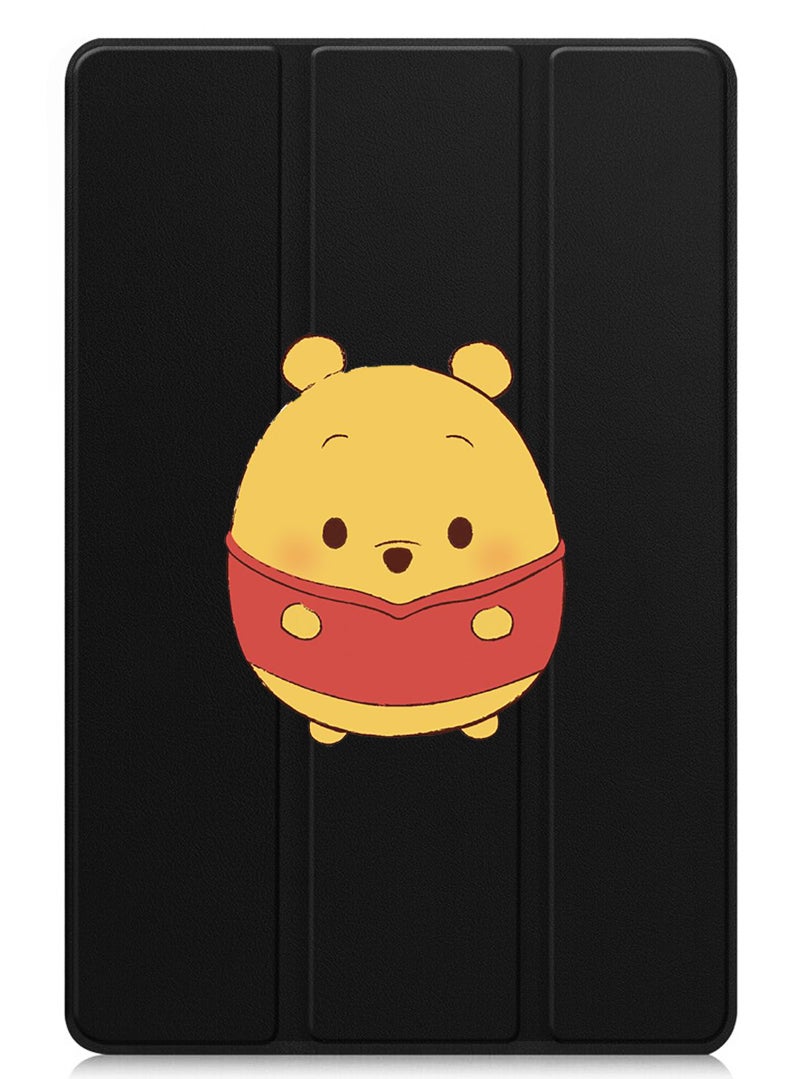 Theodor Protective Flip Case For Apple iPad Pro 11 (2024) With Trifold Stand Auto Wake Sleep Shockproof Cover Pooh - Image 1