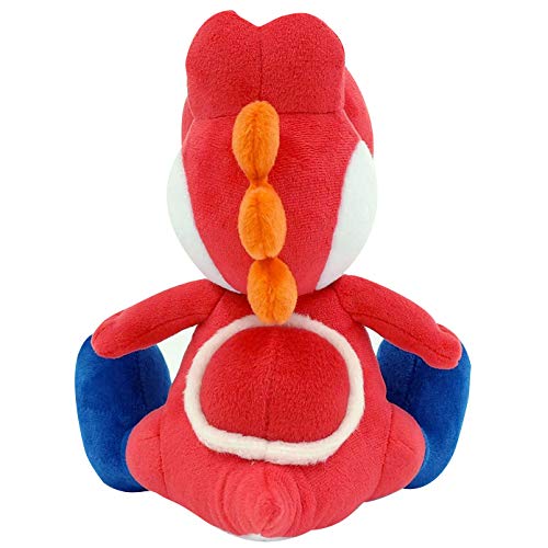 Little Buddy 1389 Super Mario All Star Collection Red Yoshi Plush, 7" - Image 2