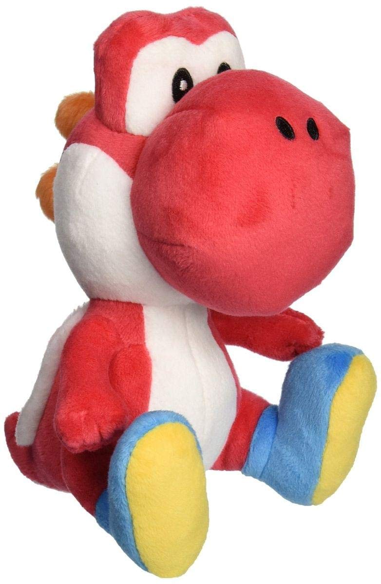 Little Buddy 1389 Super Mario All Star Collection Red Yoshi Plush, 7" - Image 3