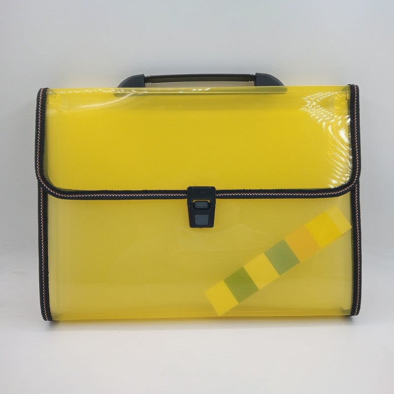 Portable A4 Organ Bag – 13-Cell Plastic Folder for Student Examination Papers - Image 1
