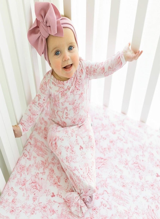 Posh Peanut Fitted Crib Sheet, Soft Bamboo Viscose, 52 x 28 in - Image 3