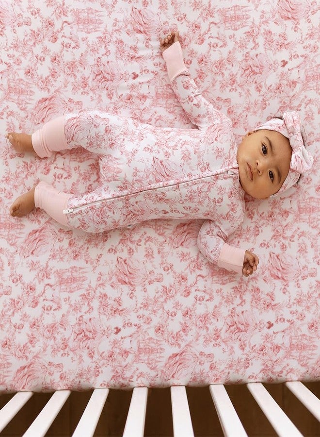 Posh Peanut Fitted Crib Sheet, Soft Bamboo Viscose, 52 x 28 in - Image 2