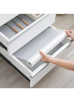 Transparent white silicone drawer roll for kitchen drawer, cabinet and refrigerator drawer, washable and not affected by water to protect the drawer from oils, 1000*45cm - pzsku/Z96E6880048A765B3547EZ/45/_/1709975998/0c2b9d20-37d9-4023-ba4e-a71f4e5f6ed4