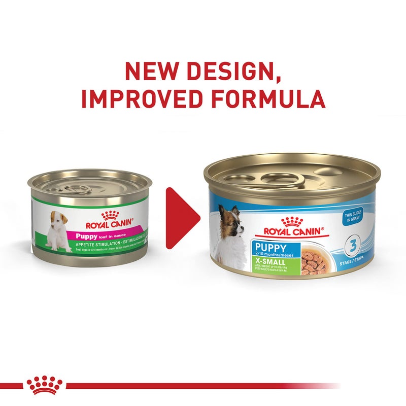 Royal Canin Size Health Nutrition X-Small Puppy Thin Slices in Gravy Dog Food, 3 oz (Pack of 12) - Image 2