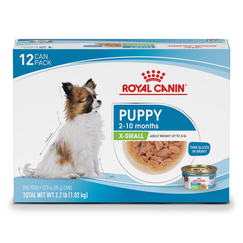 Royal Canin Size Health Nutrition X-Small Puppy Thin Slices in Gravy Dog Food, 3 oz (Pack of 12) - Image 1