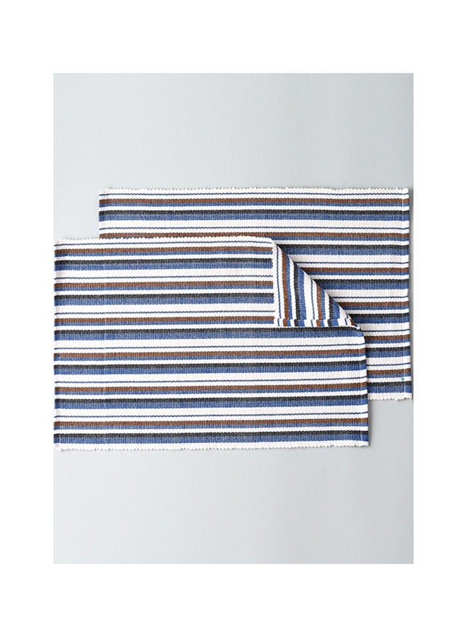 Dream Decor Blue Stripe printed place mat  - Image 1