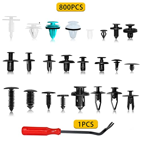 Medoon Car Retainer Clips Fasteners Cars Body Kits 24 Most Popular Sizes 801 PCS Car Door Panel Trim Clips Kit 1 Pcs Fastener Remover for Ford GM Toyota Honda Chrysler BMW Benz Nissan Subaru Audi Mazda - Image 4