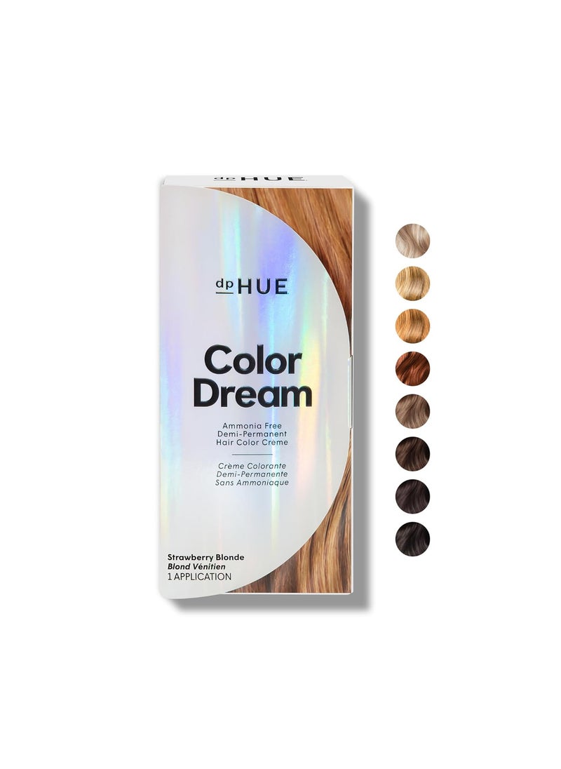 dpHUE - dpHUE Color Dream, Strawberry Blonde - Ammonia-Free, Demi-Permanent Hair Color - Lasts 16 Washes - Boosts Shine - Paraben & Sulfate Free, Leaping Bunny Certified - Image 1