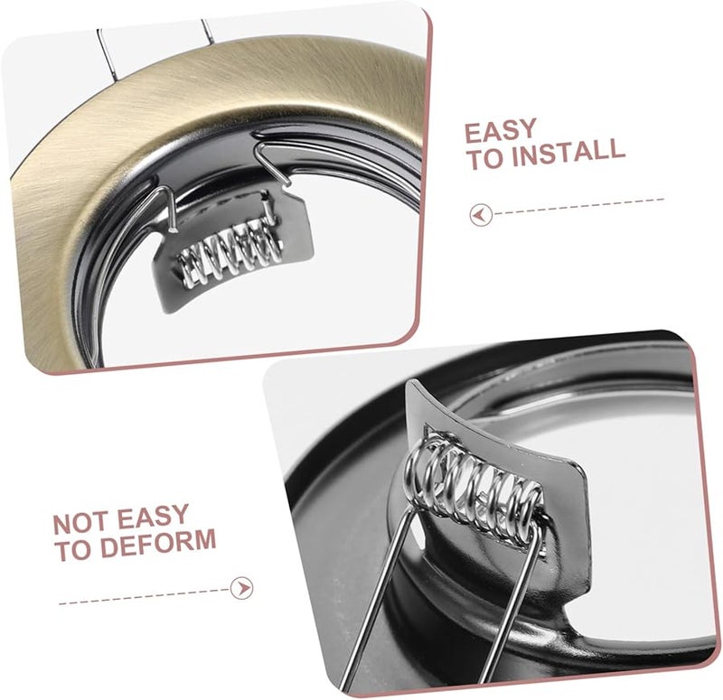 Jojofuny 3Pcs Recessed Light Trim Frame Easy Installation Compatible Multiple Bulb Types - Image 4