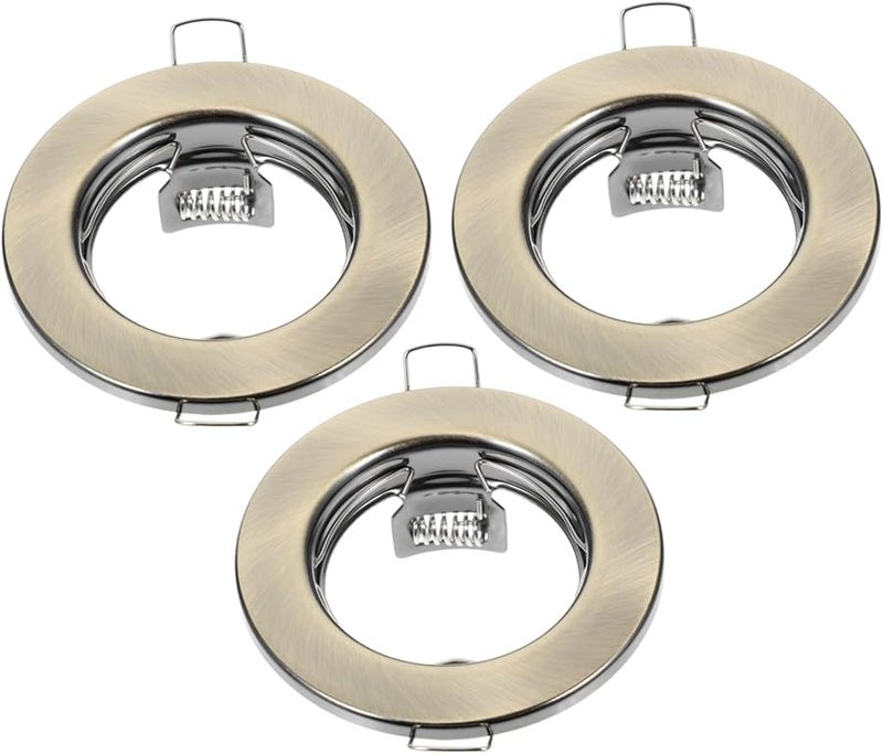 Jojofuny 3Pcs Recessed Light Trim Frame Easy Installation Compatible Multiple Bulb Types - Image 1