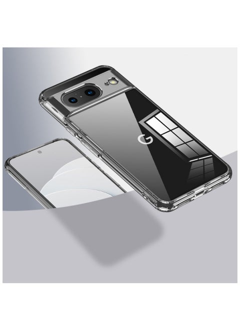 For Google Pixel 8 HD Transparent Tpu Silicone Back Cover , Anti Yellowing And High Protective From Shocks Compatible With Google Pixel 8 (6.2') (Transparent)