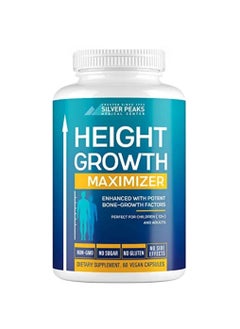SILVER PEAKS Height Growth Maximizer Calcium For Bone Strength Hormone Free - 60 Capsules 