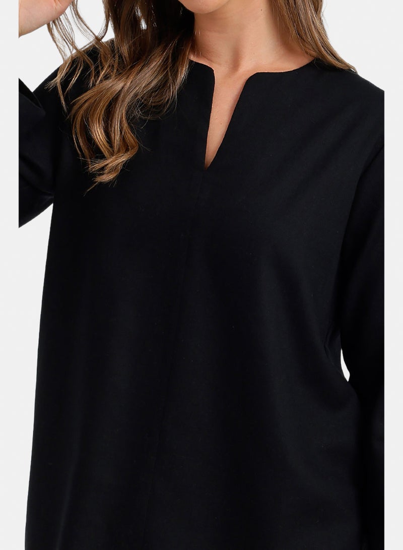 Carina V-Neck Relaxed Blouse - Image 5