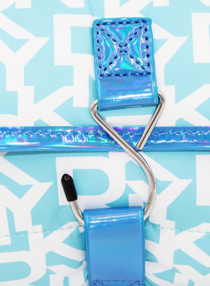 DKNY Signature Puffer Roll Bag Cosmetic Bag, Travel Make up Bag Small, Small Lightweight Cosmetic Bag Storage Bag, Small Makeup Bag, Travel Toiletry Bag - Image 2