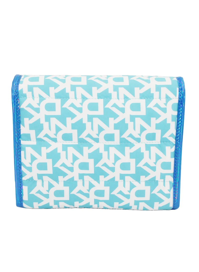 DKNY DKNY Signature Puffer Roll Bag Cosmetic Bag, Travel Make up Bag Small, Small Lightweight Cosmetic Bag Storage Bag, Small Makeup Bag, Travel Toiletry Bag