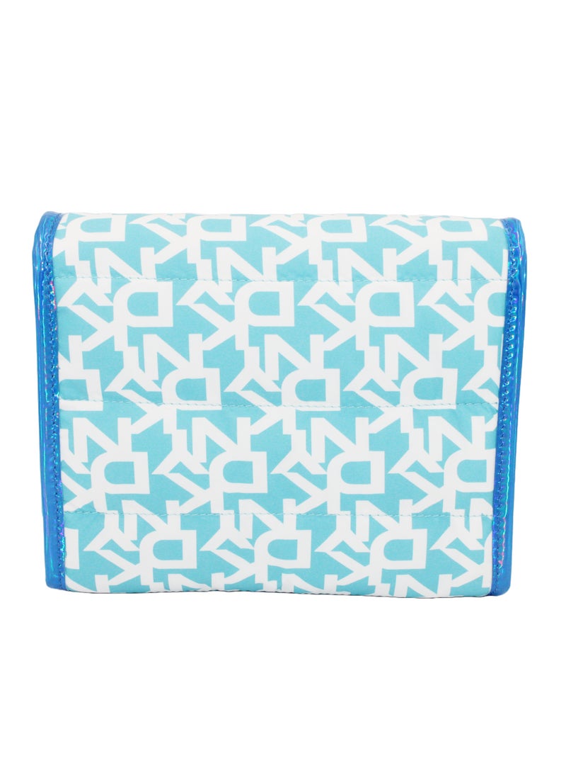 DKNY Signature Puffer Roll Bag Cosmetic Bag, Travel Make up Bag Small, Small Lightweight Cosmetic Bag Storage Bag, Small Makeup Bag, Travel Toiletry Bag - Image 3