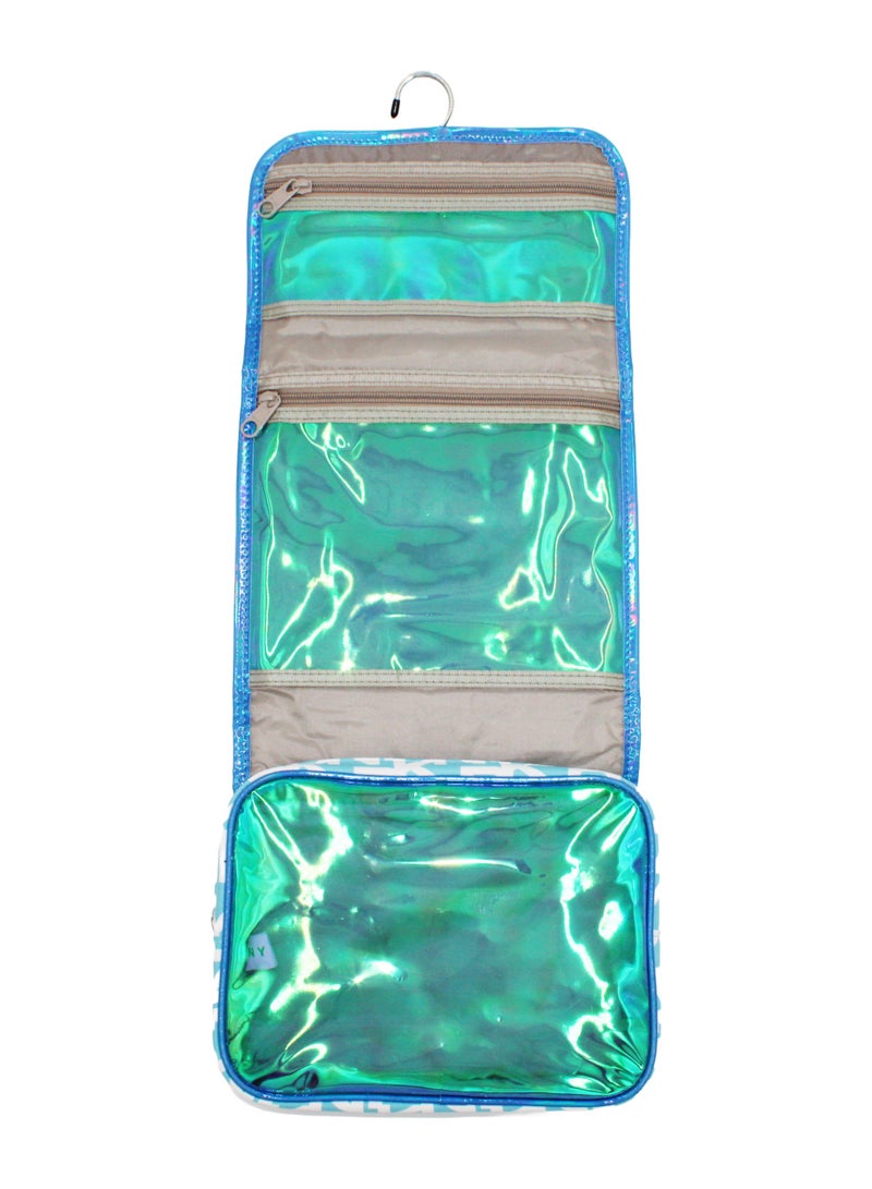 DKNY Signature Puffer Roll Bag Cosmetic Bag, Travel Make up Bag Small, Small Lightweight Cosmetic Bag Storage Bag, Small Makeup Bag, Travel Toiletry Bag - Image 4