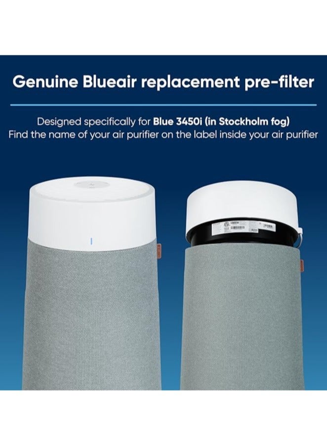 Blueair غطاء قماش فلتر مسبق أصلي لجهاز تنقية الهواء Blue Max 3450i باللون الأخضر الطحلب - Image 4