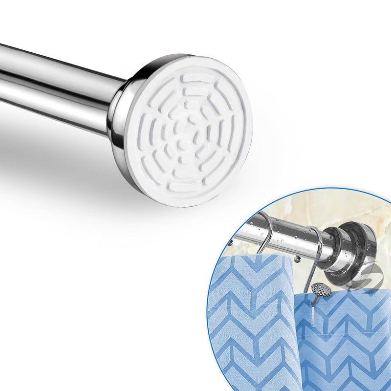 SUNVIBE ® (105cm to 170cm) Expandable Shower Curtain Tension Rod – Non-Drilling, Anti-Skid Spring Pull Rod - Image 1