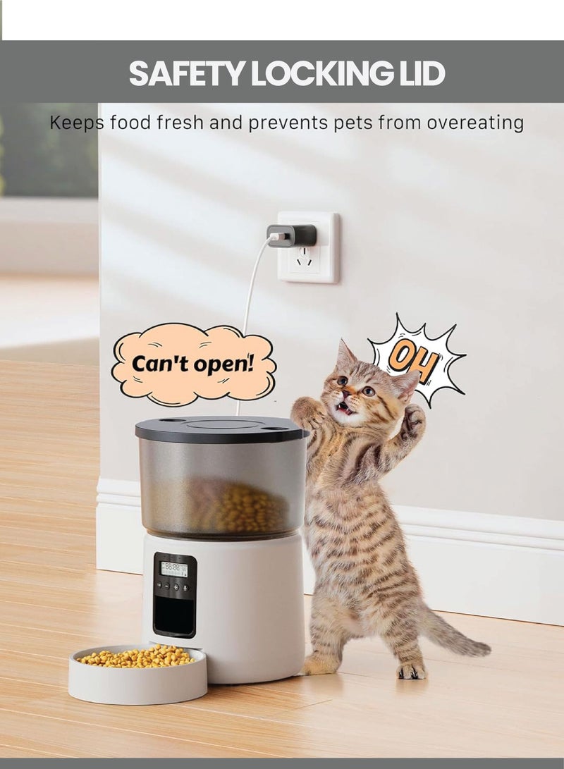 5L Intelligent Pet Feeder Cat And Dog Feeder Timing Quantitative Intelligent Feeder Automatic Feeder Cat And Dog Universal - Image 3