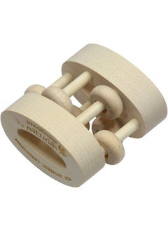 Maple Landmark Unfinished Oval Bead Rattle Made In Usa  - Image 3