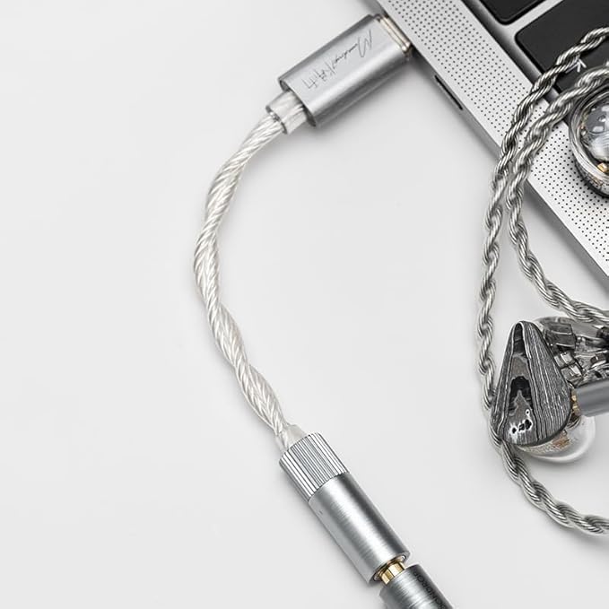 Moondrop ECHO-A 32Bit/384kHz Portable DAC/AMP w/Mic (3.5mm) Portable, Mobile High Performance DAC/AMP USB-C Sound Card with 3.5mm TRRS output MAC, PC, Smartphones - Image 3