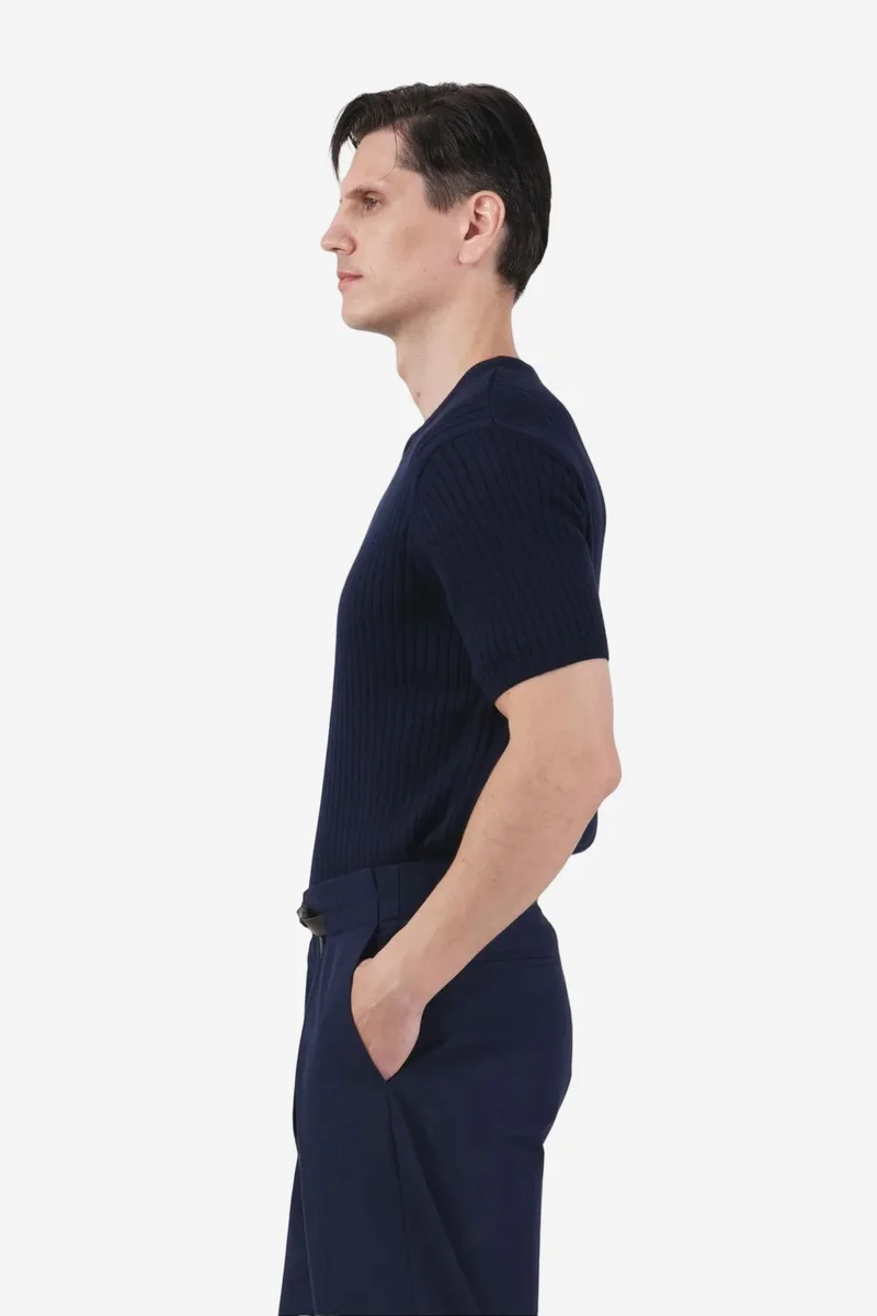 Giesto Navy Blue GIESTO Men's Viscose T-Shirt for Men | Best Price UAE