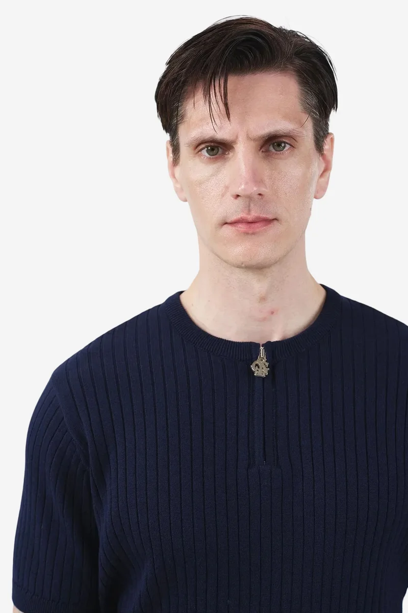 Giesto Navy Blue GIESTO Men's Viscose T-Shirt for Men | Best Price UAE